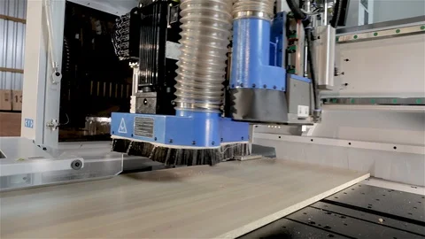 The automated machine for drilling a hole, the CNC machine drills holes, the Video stock 91807741