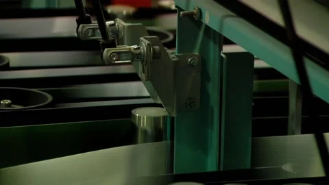 Automated Mail Sorting System Working at Postal Facility Stock Footage 154875747