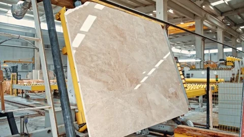 Automated Marble Slab Handling System 스톡 동영상 304241751