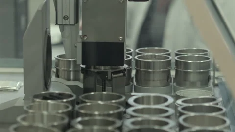 Automated Materials Testing Equipment in Engineering Laboratory Stock Footage 338159628