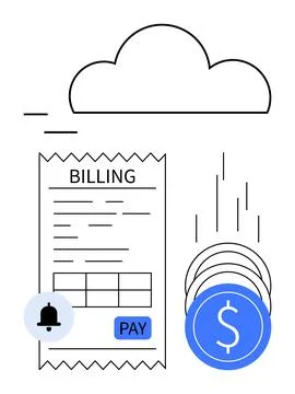 Automated Online Payment System with Cloud Integration and Billing Notifica.. イラスト素材
