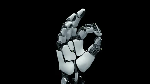 Automated Part of Robotic Arm Learn Visualization Technology Mechanism Industry Stock Footage 144837621
