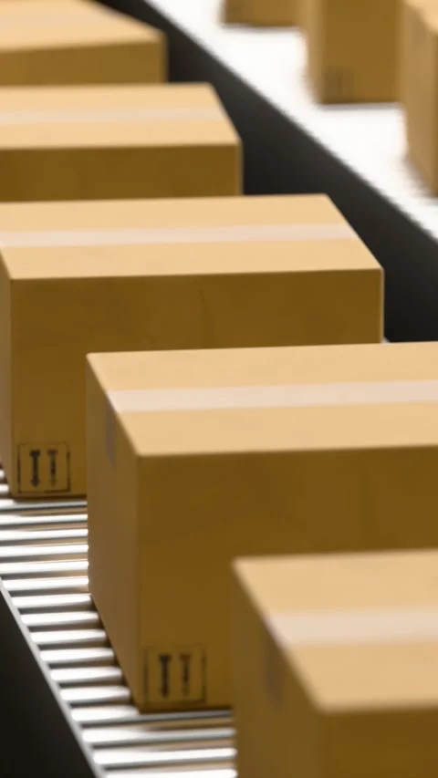 Automated post office warehouse Vídeos de archivo 329611100