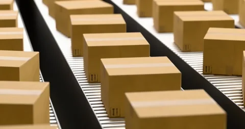 Automated post office warehouse Stock Footage 329611358