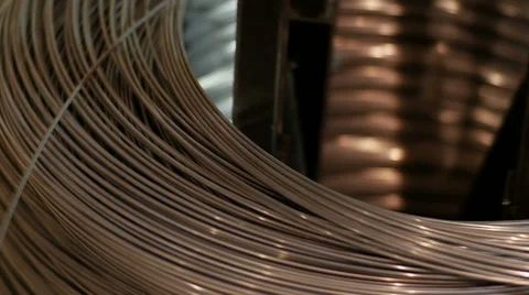 Automated process of Wire Mesh Producing Machine Stock Footage 61824765