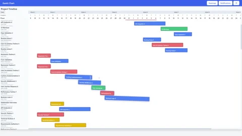 Automated Project Management Software Tool Stock Footage 328711080