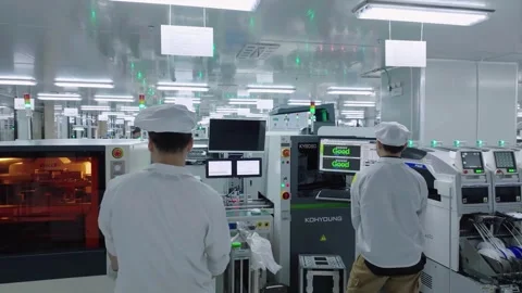 Automated Quality Inspection Electronics 4K Stock Footage 340063397