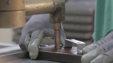 Automated Riveting Stock Footage 69857758