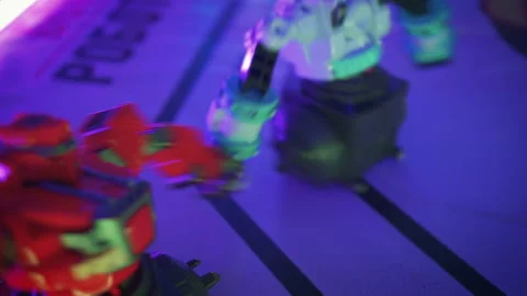 Automated robot controls. Fighting robot competitions Video stock 240020196