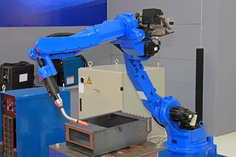 Automated Robot Welder Stock Photos
