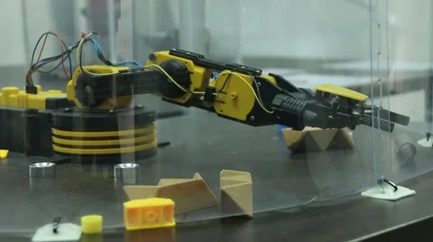 Automated Robotic Arm Stock Footage 43891762