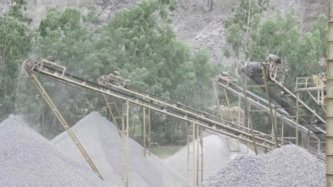 Automated Rock Sorting Process in Quarry - An Efficient Solution Stock Footage 314462654