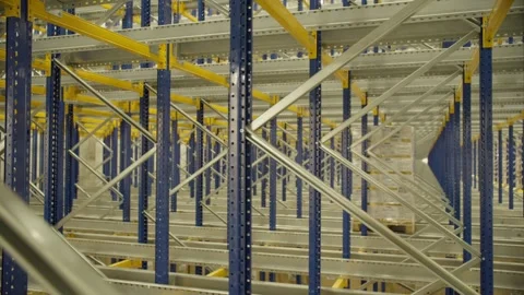 Automated shelf storage system Stock Footage 270211481