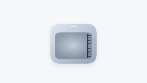Automated Smart Litter Box Icon with Self-Cleaning Rake Motion in Soft Blue.. Видео 346130887