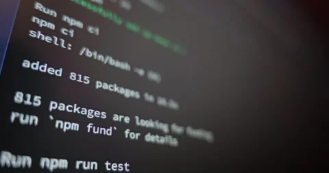 Automated Software Testing In Command Line Interface Stock Footage 336722930