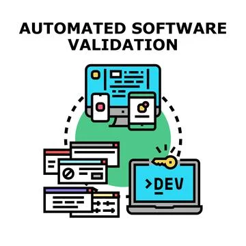 Automated software validation process for quality assurance イラスト素材