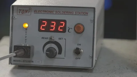 Automated Soldering process temperature control machines - Shot on Sony FS7 Stock-Footage 91170327