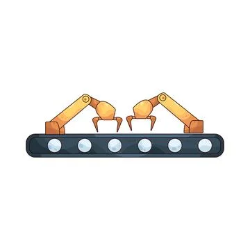 Automated Storage illustration Stock Illustration