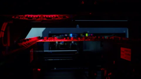 Automated surface mount technology machine assembling a circuit board. Stock Footage 337550901