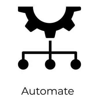 Automated System Vector Stock Illustration