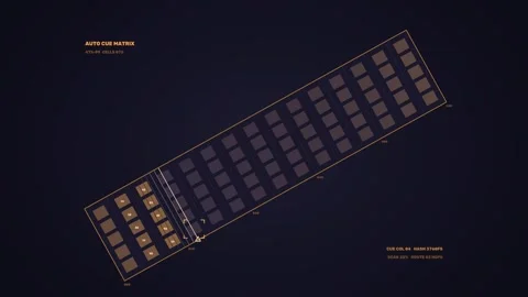 Automated Target Selection HUD Matrix Seamless Loop Stock-Footage 342015546