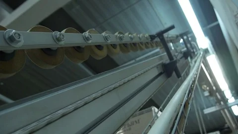 Automated tea packing line, tea in packing, Russian tea production Stock Footage 75477444