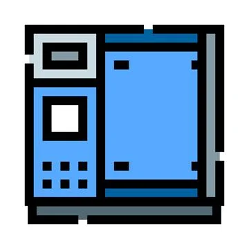 Automated teller machine icon for financial transactions Stock Illustration