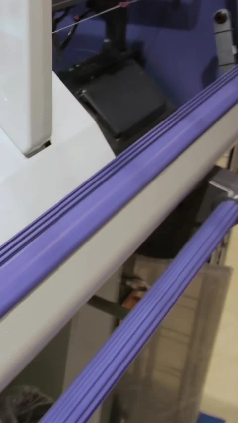Automated Textile Alchemy Creating Seamless Garment Fabrics Today Stock Footage 341068756
