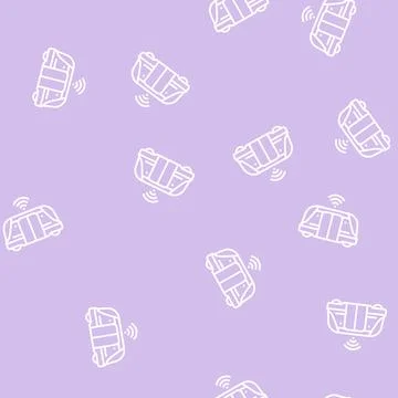 Automated transport line seamless pattern Stock Illustration