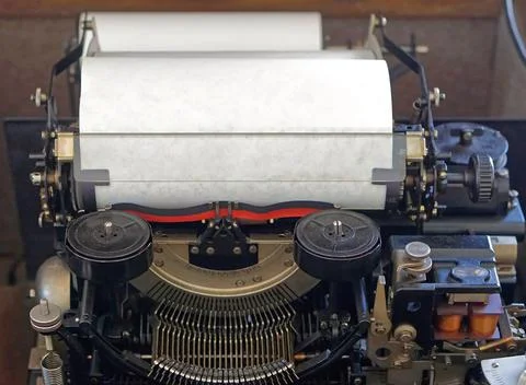 Automated typewriter machine Stock Photos