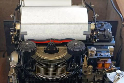Automated typewriter telex Foto stock