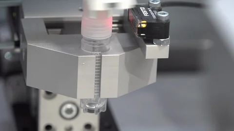 Automated virus and DNA testing machine in laboratory Stock Footage 125920758
