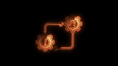 Automated workflow solution with error handling process integration with pe.. Stock Footage 316842722