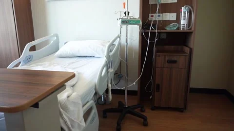 Automatic adjustable  hospital bed. Stock Footage 131304898