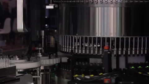 Automatic ampoules inspection machine Stock Footage 99083507