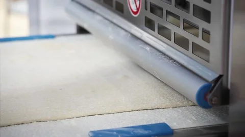 Automatic bakery line Stock Footage 64085190