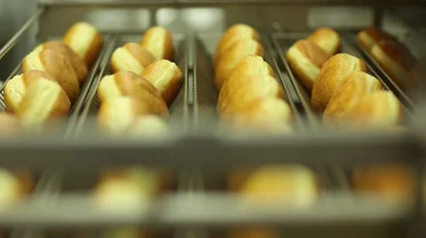 Automatic baking muffins Stock Footage 59869684