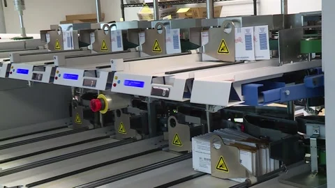 AUTOMATIC BALLOT COUNTING MACHINE SORTING VOTES Video stock 142774262