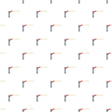 Automatic barrier gate system pattern for access control Stock Illustration