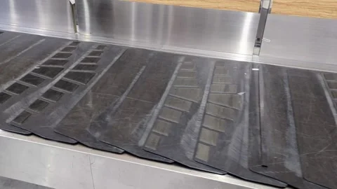 Automatic black conveyor belt Stock Footage 339859958