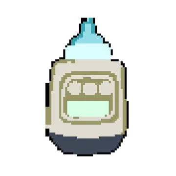 Automatic bottle warmer pixel art vector illustration Stock-Illustration