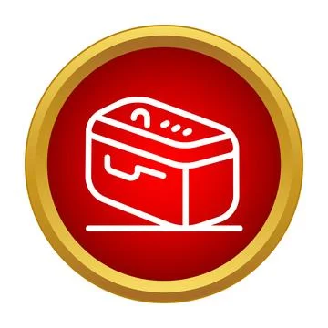 Automatic bread machine icon for home baking Illustrazione stock