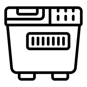 Automatic bread machine icon outline vector. Homemade bread device Stock Illustration