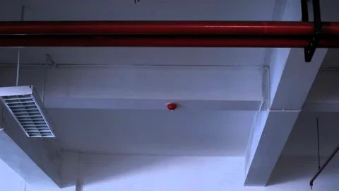 Automatic building fire extinguishing installation Foto stock