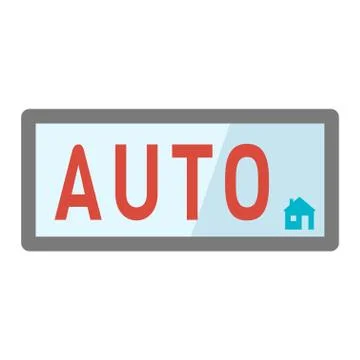 Automatic button vector Illustrazione stock