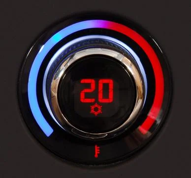 Automatic car air conditioner  Stock Photos