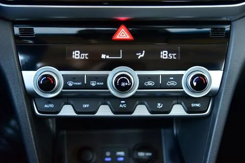 Automatic Car Air Conditioner  Stock Photos