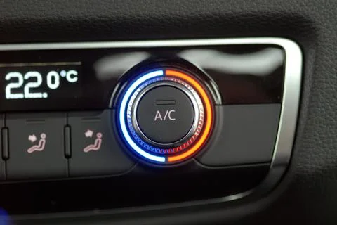 Automatic Car Air Conditioner Fotos Stock