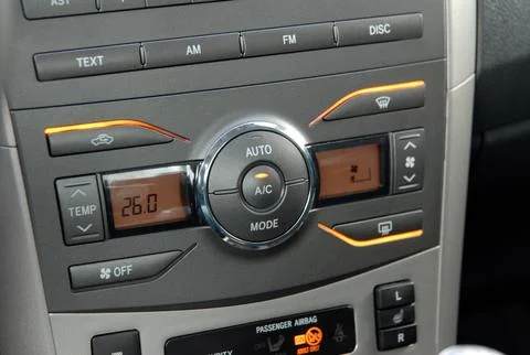 Automatic Car Air Conditioner Fotos Stock