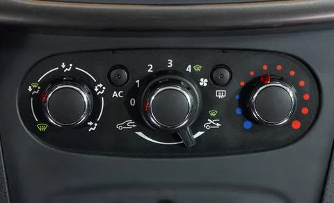 Automatic car air conditioner Stockfoto's